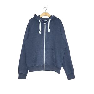 H&M Blue Full Zip Long Sleeve Hoodie Sweater